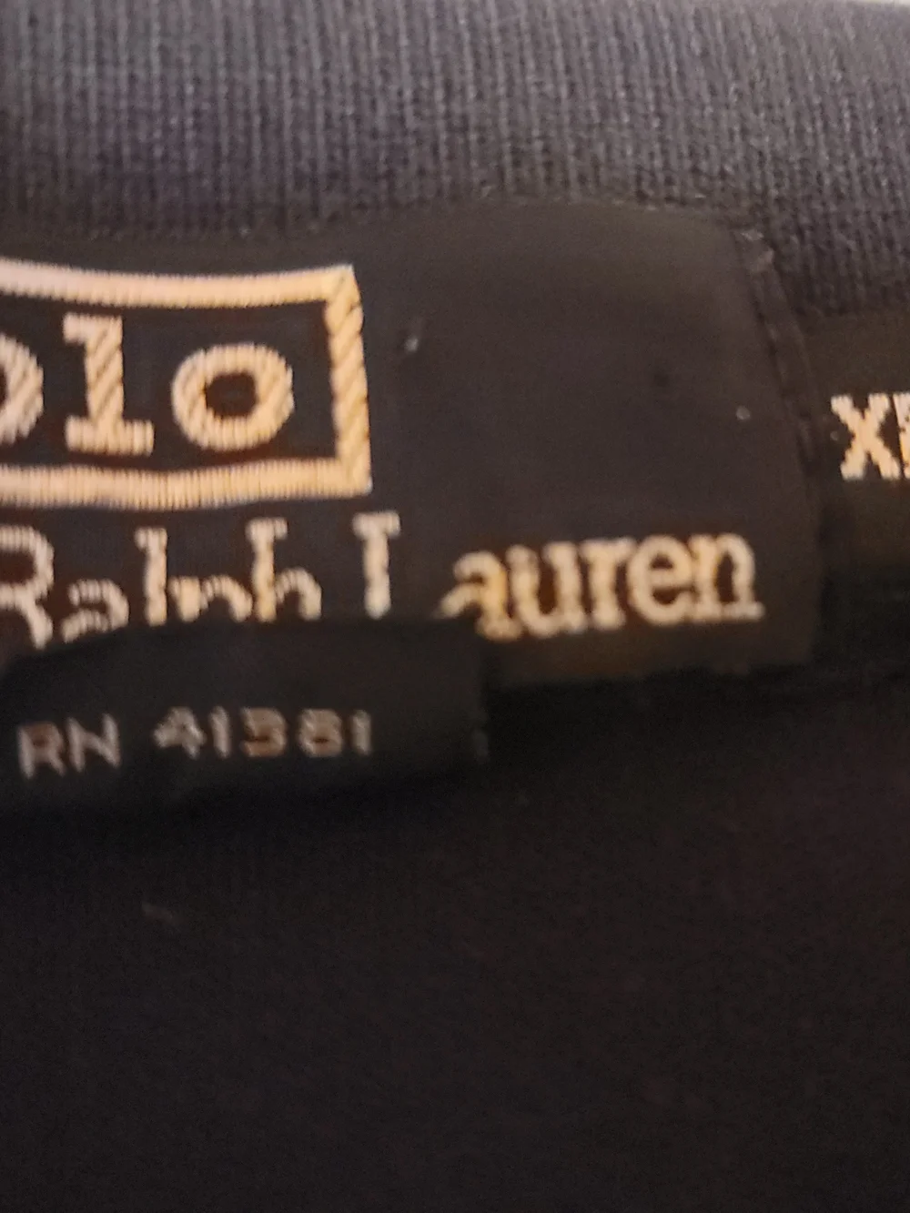 Ralph Lauren Navy Polo with Red Pony Embroidery
